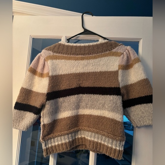 Free People Foxy Stripe Pullover Size S Cropped Short Sleeve - Picture 5 of 5